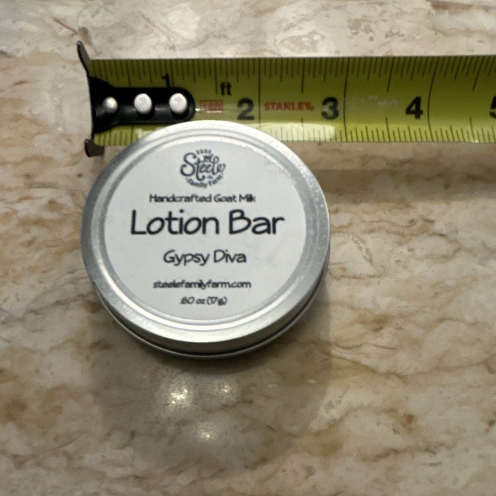 Steele Family Farm Handcrafted Goat Milk Lotion Bar Gypsy Diva 6 oz Solid